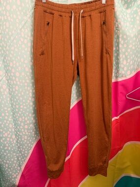 Rust Brown Vuori Drawstring Joggers